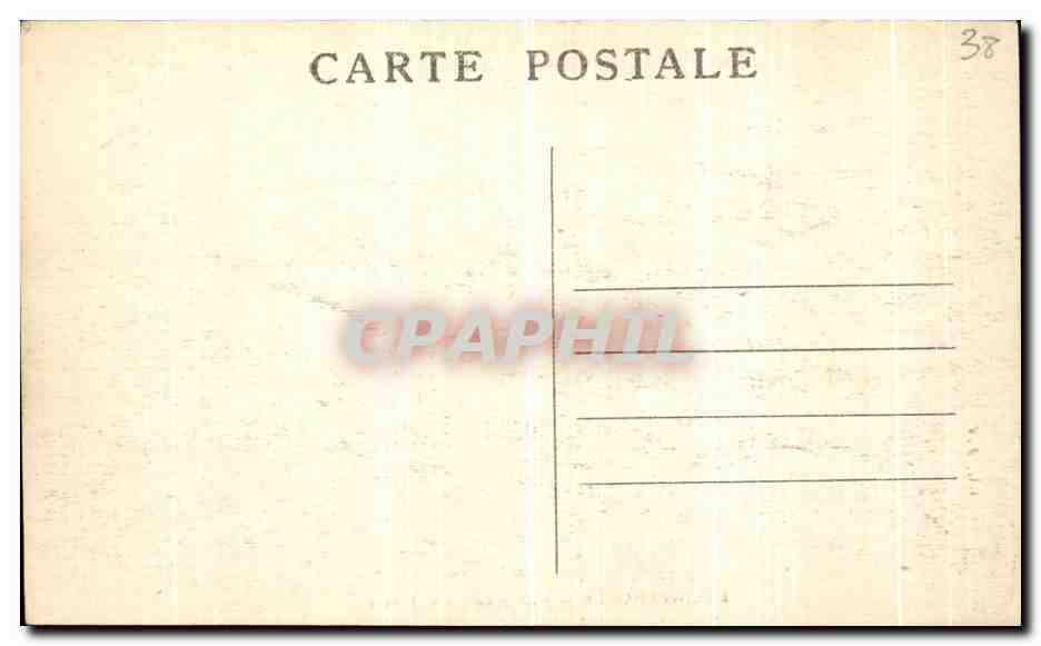 CPA Grenoble Vue Generale et l Isere — Verso