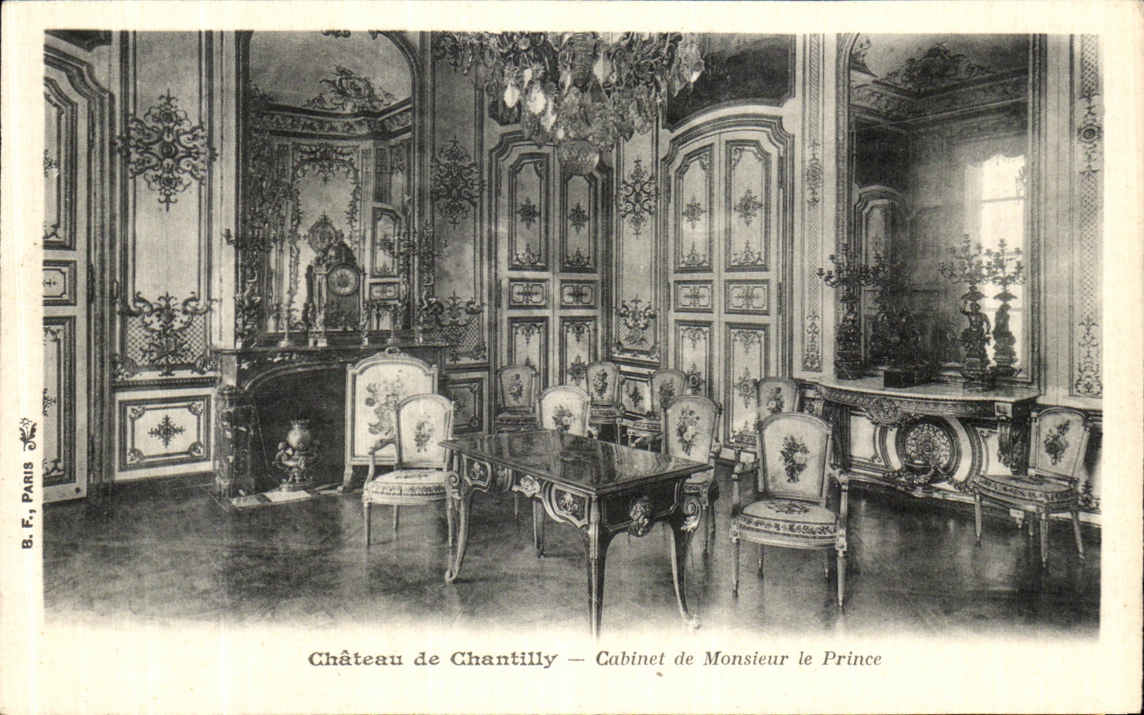 Château de Chantilly — Cabinet de Monsieur le Prince — B. F., Paris