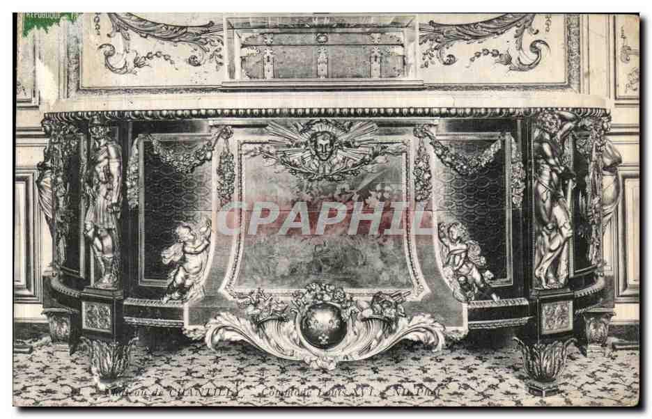 CPA Chateau de Chantilly Commode Louis XVI