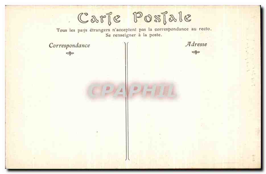 CPA Parc du Chateau De Chantilly Proserpine par Chapu — Verso