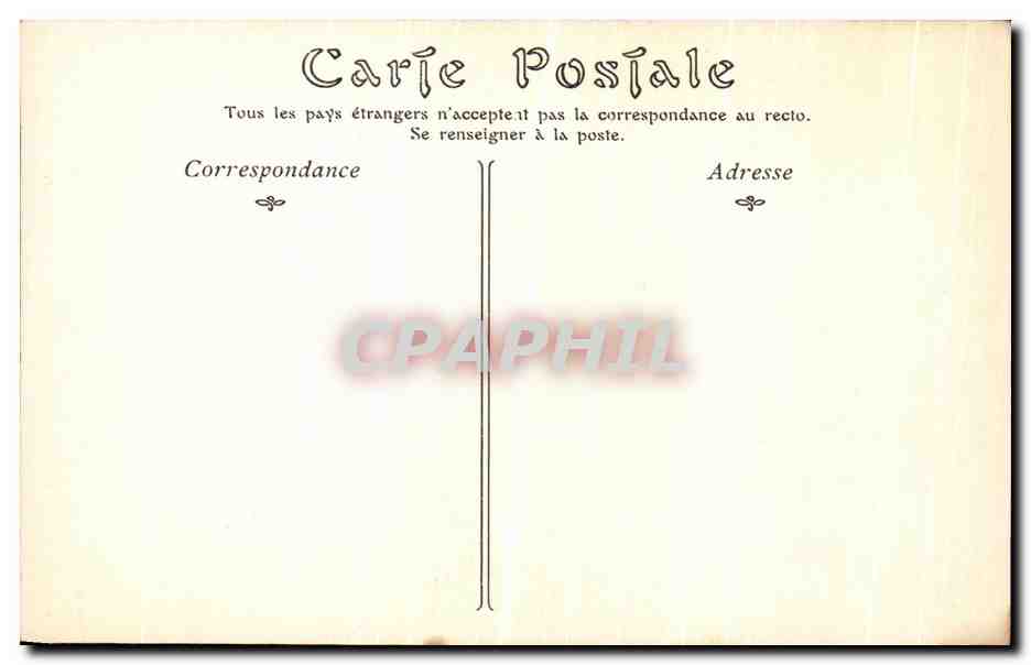 CPA Chantilly Les Ecuries la Porte — Verso