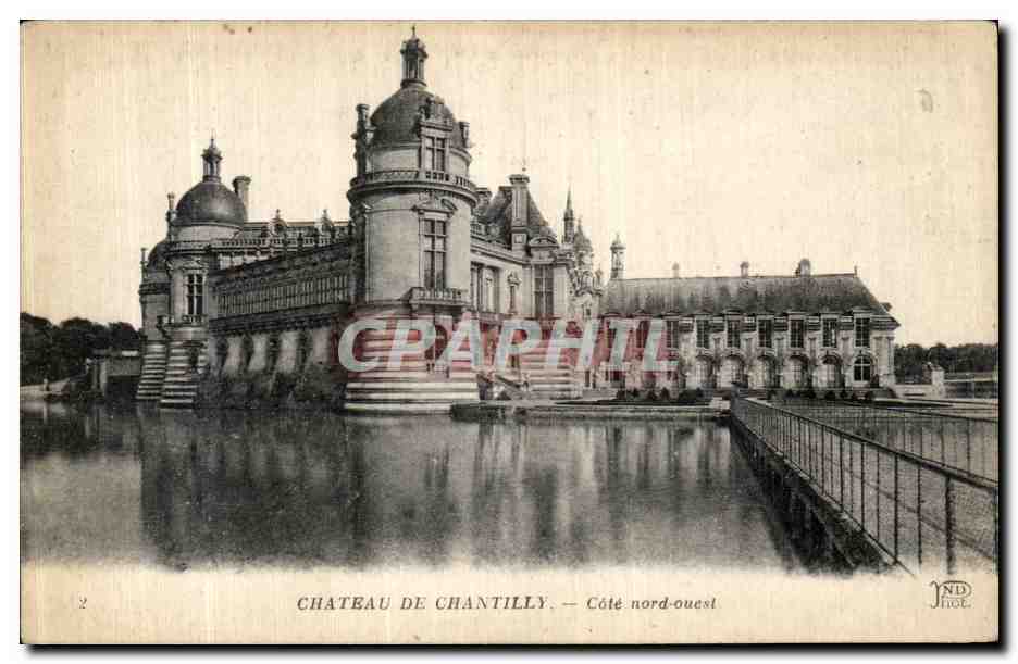 CPA Chateau de Chantilly Cote Nord Quest