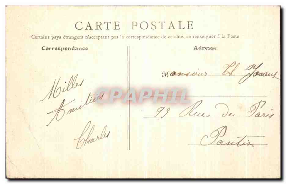 Château de Chantilly — Michel-Ange-Tor - Ehrenhof — Edition Galeries Modernes, Creil — Rückseite
