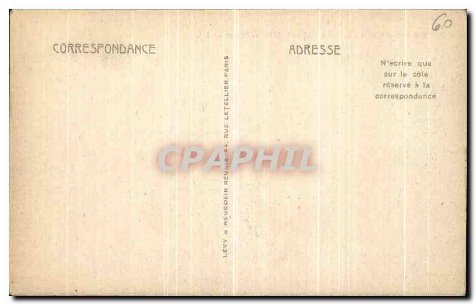 CPA Chantilly Le Chateau L Ile d Amour — Verso