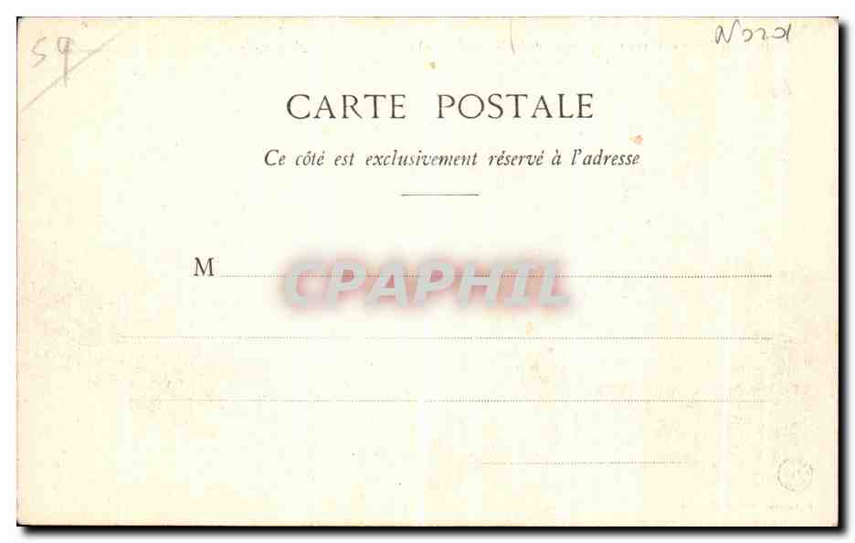 CPA Fosse Saint Louis Usine a Briquettes Cie des mines d Anzin Train — Back