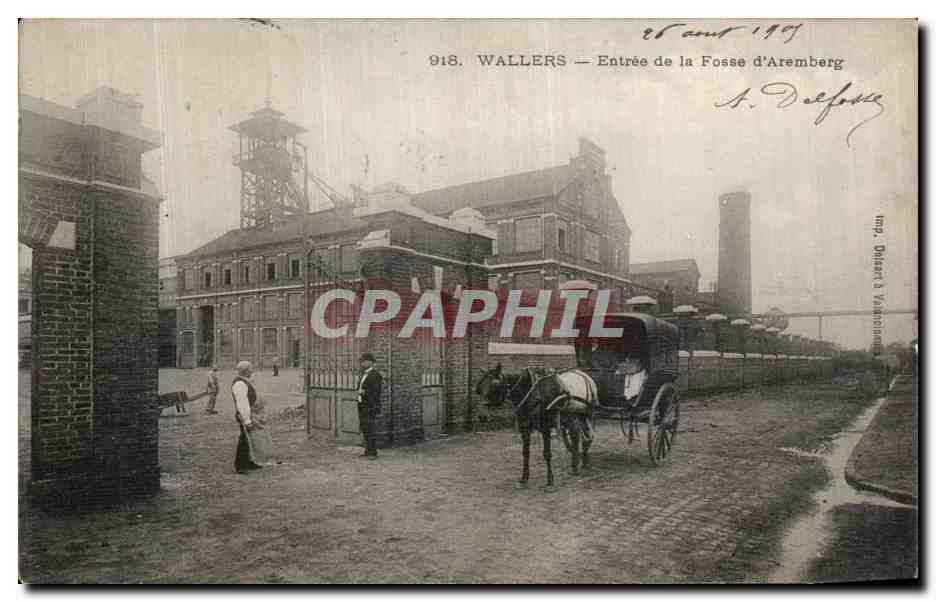 CPA Wallers Entree de la Fosse d Aremberg