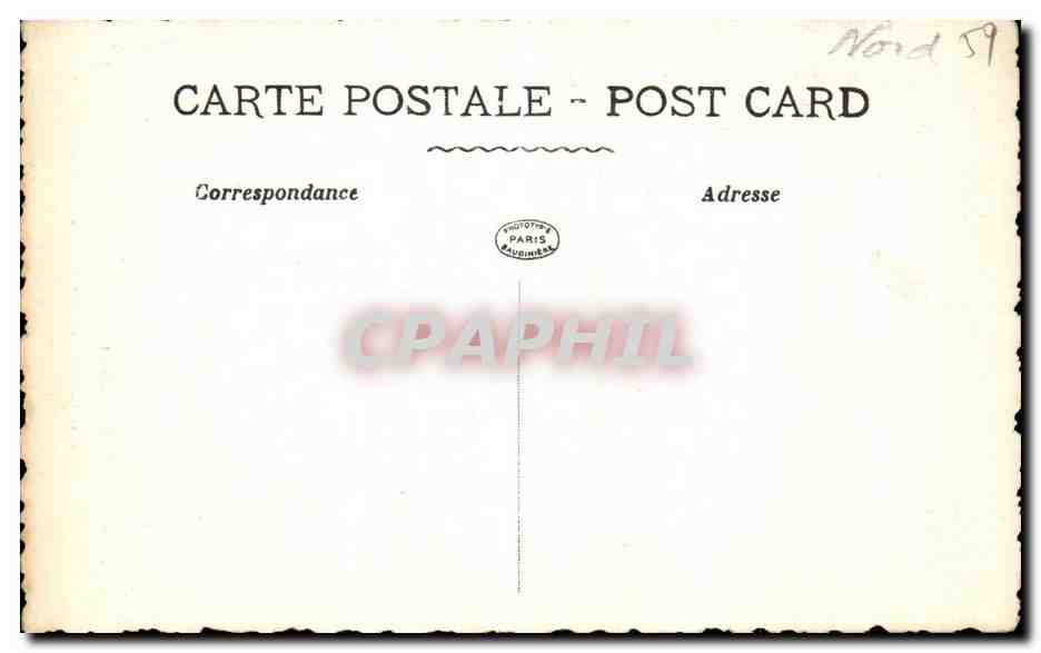 CPA Bourbourg Interieur de l Eglise Choeur du XIII Siecle — Rückseite