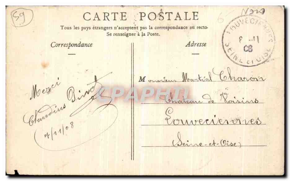 CPA Tourcoing Les Autorites attendent le President de la Republique — Rückseite