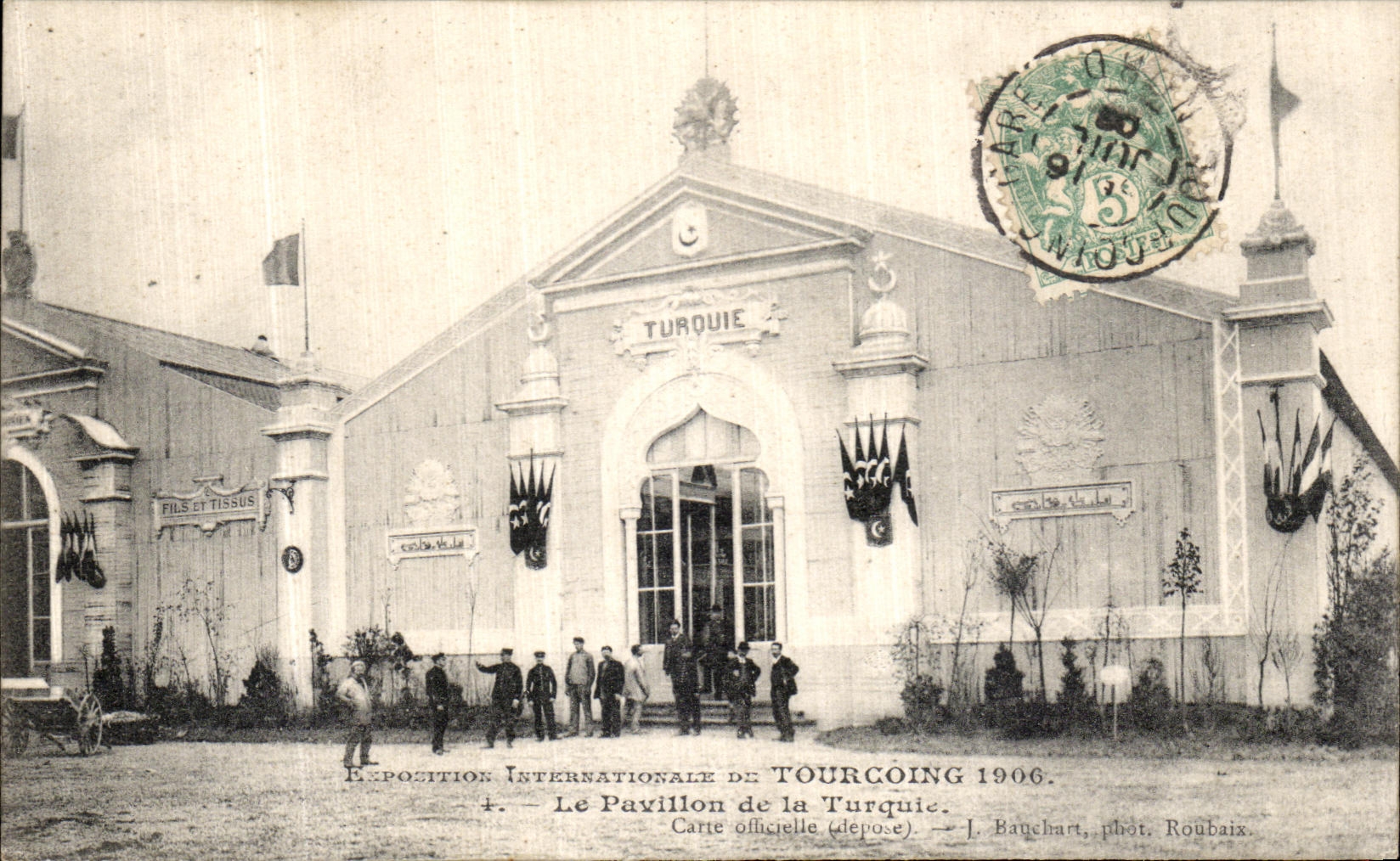 CPA Tourcoing Le Pavillon de la Turquie 1906 Turkey Exposition internationale 
