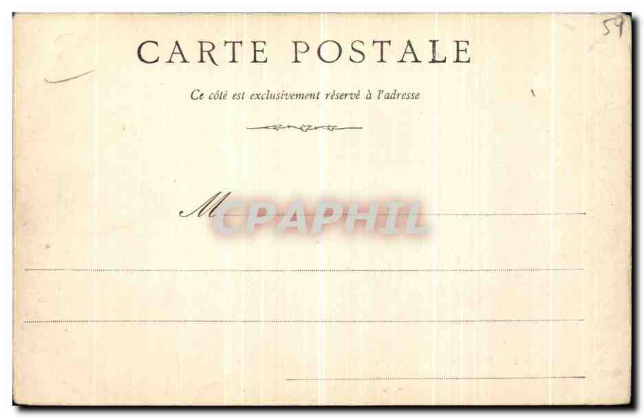CPA Cassel Terrasse du Chateau et Monument Commiemoratif des Batailes de Cassel Moulin  — Rückseite