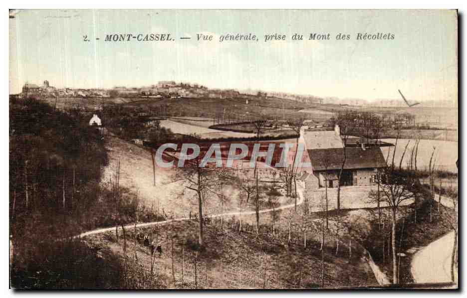 CPA Mont Cassel Vue Generale perise du Mont des Recollets