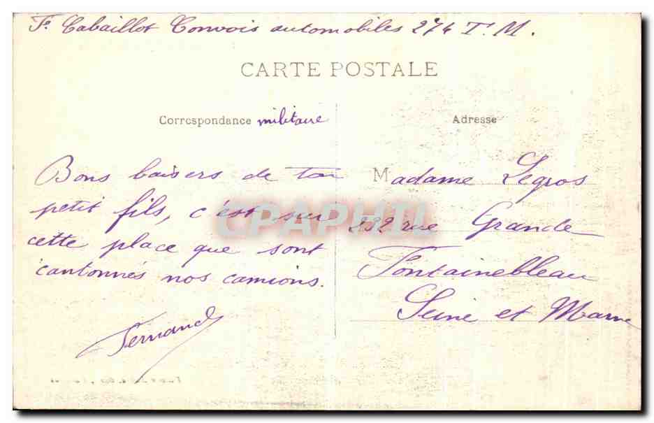 CPA Bergues Eglise St Martin  — Back