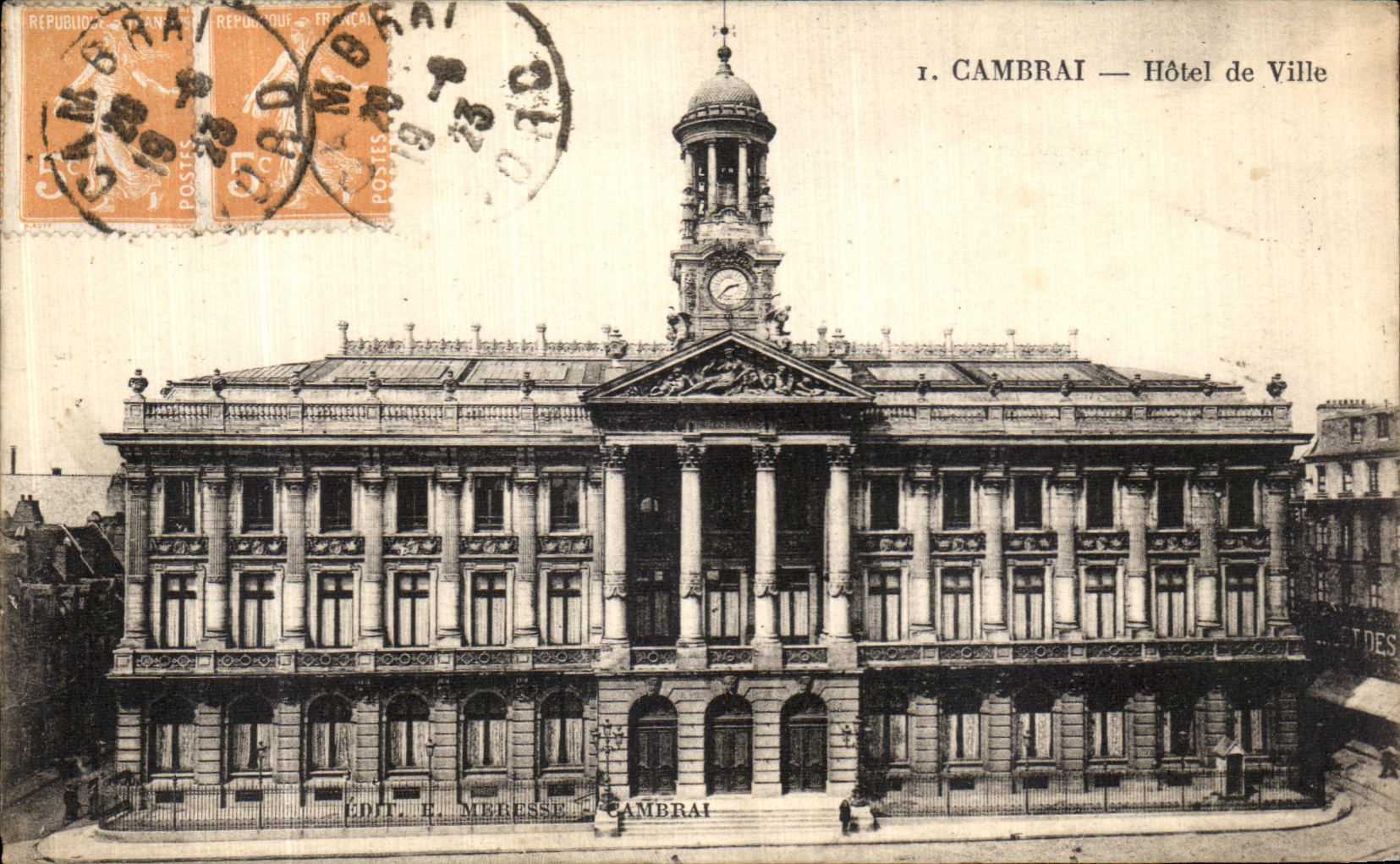 CPA Cambrai Hotel de Ville 