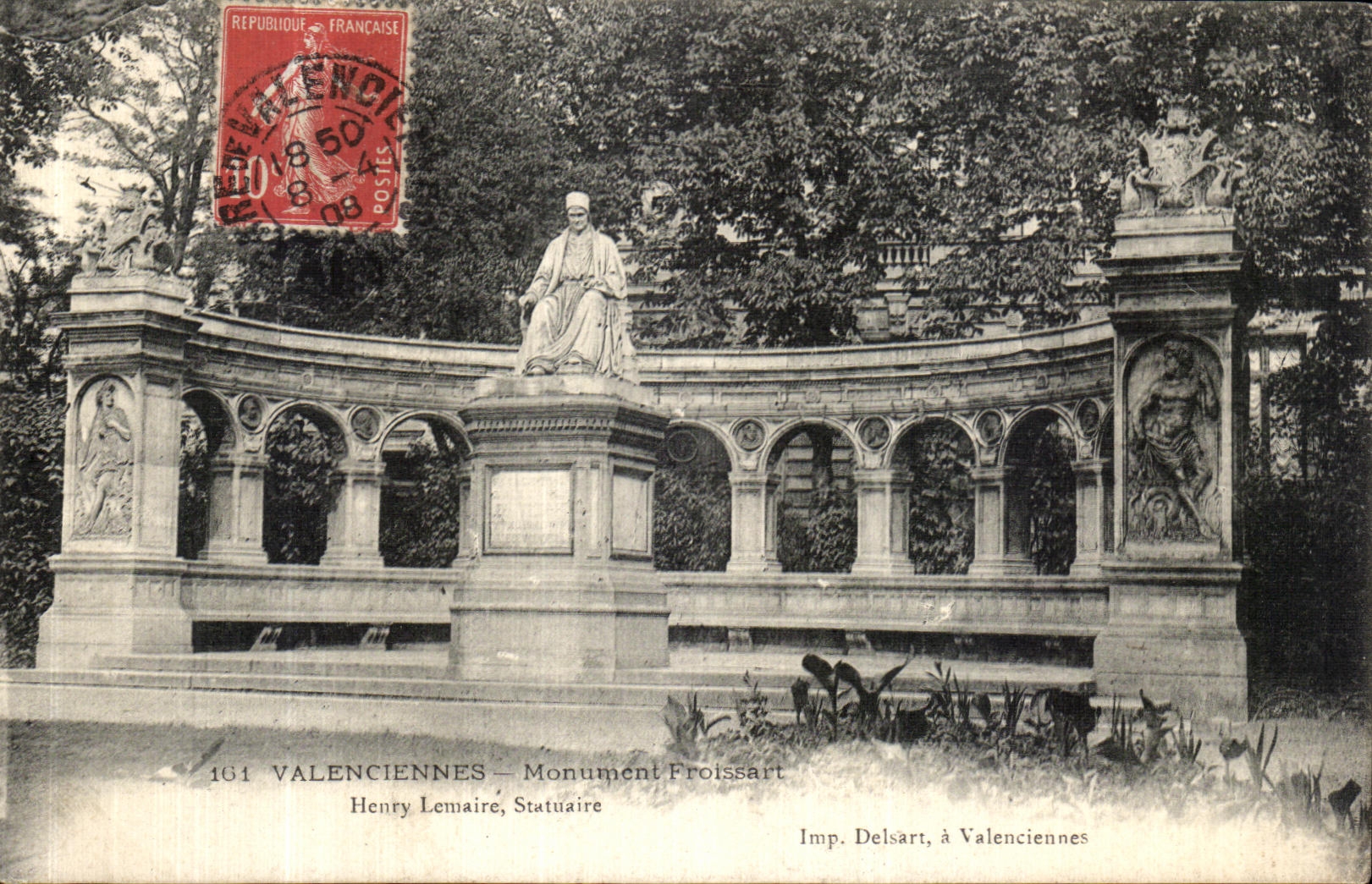 Valenciennes — Monument Froissart — Henry Lemaire, Statuaire