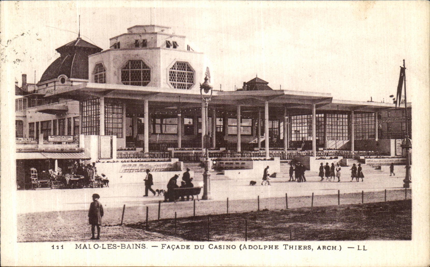Malo-les-Bains — Façade du Casino (Adolphe Thiers, Arch.) — LL