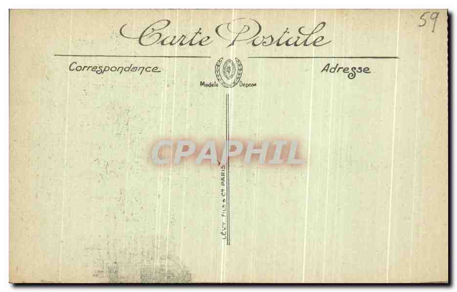 CPA Malo les Bains La Place et l Eglise  — Verso