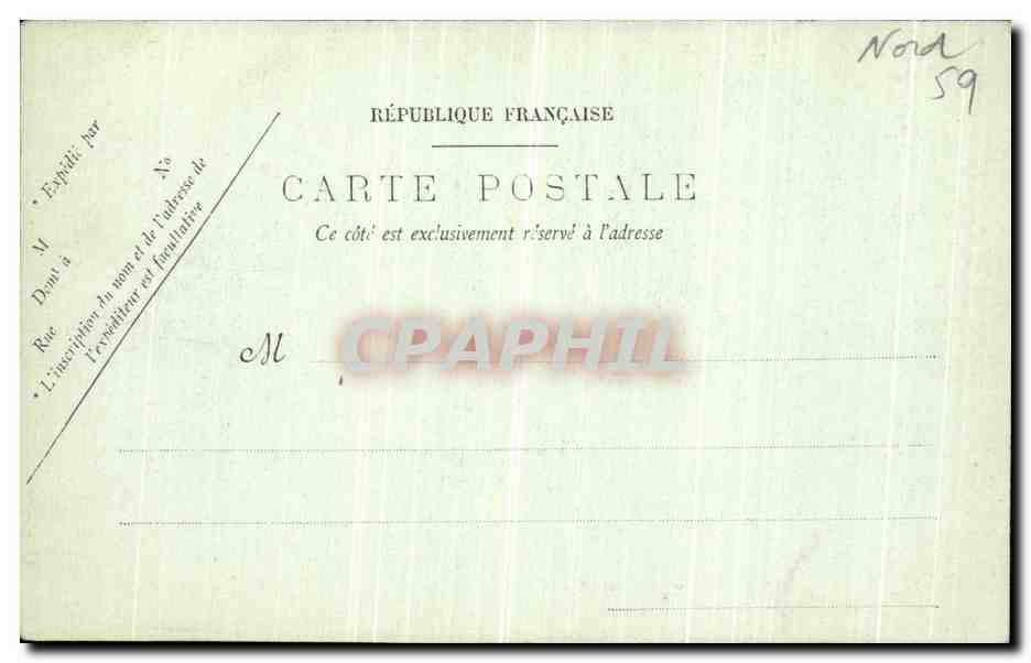 CPA Malo les Bains Le Nouvel Hotel de Ville  — Rückseite