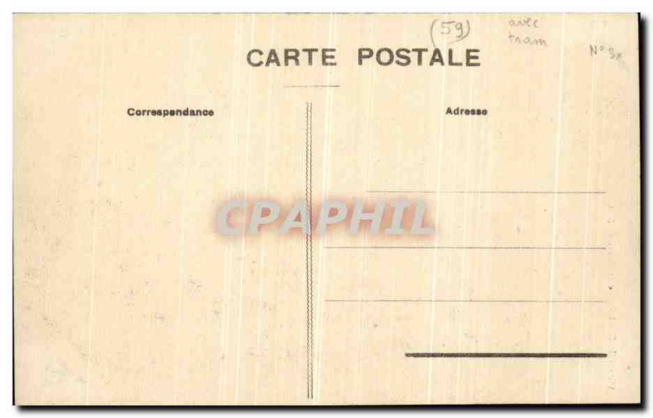 CPA Lille L Eglise St Maurice  — Verso