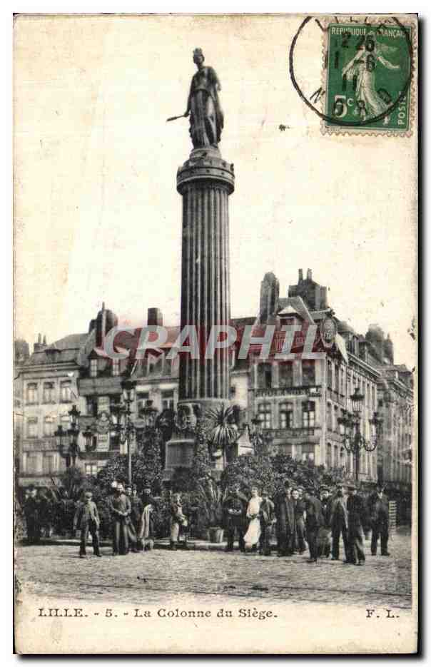 CPA Lille La Colonne du Siege 