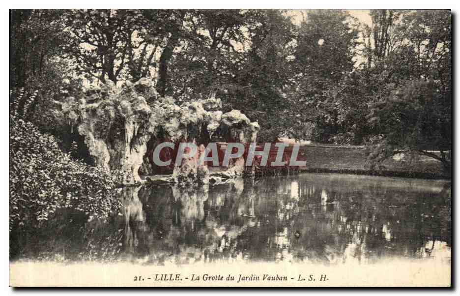 CPA Lille La Grotte Du Jardin Vauban 