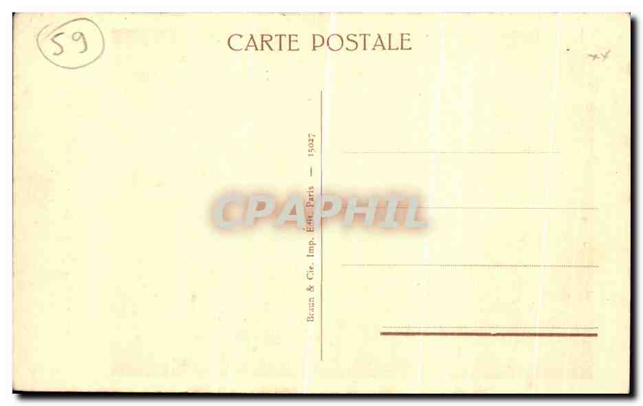 CPA Musee de Lille JF Millet la becquee Enfants — Rückseite