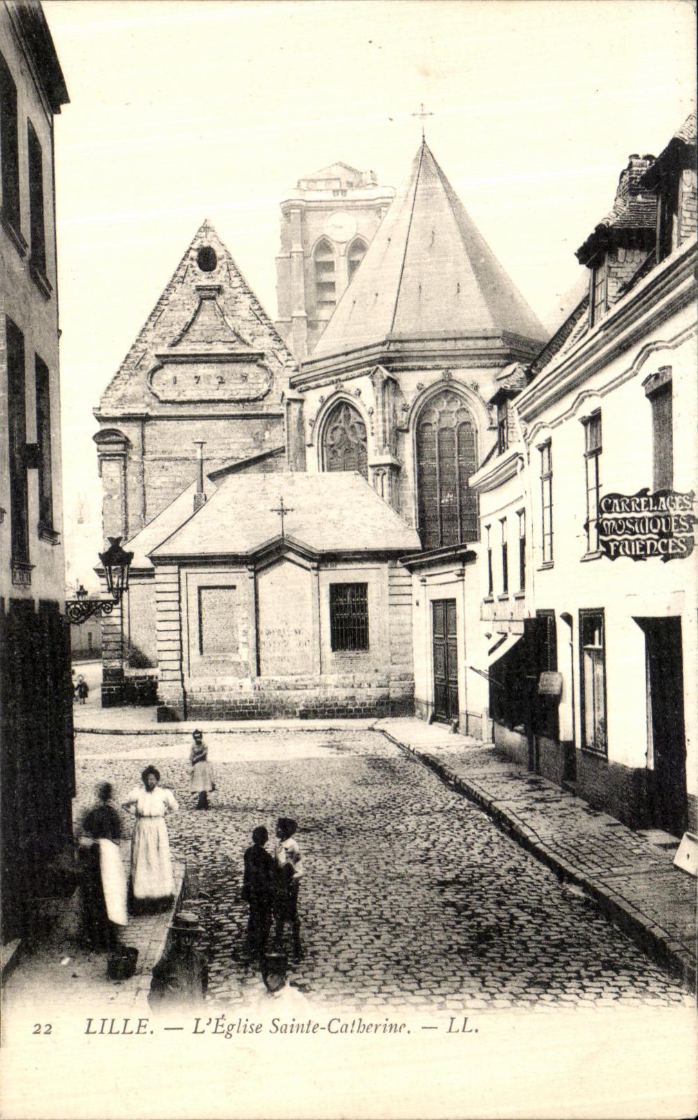 CPA Lille L Eglise Sainte Catherine 