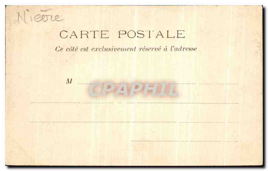 CPA Fourchambault Portail de l Eglise Saint Louis — Rückseite