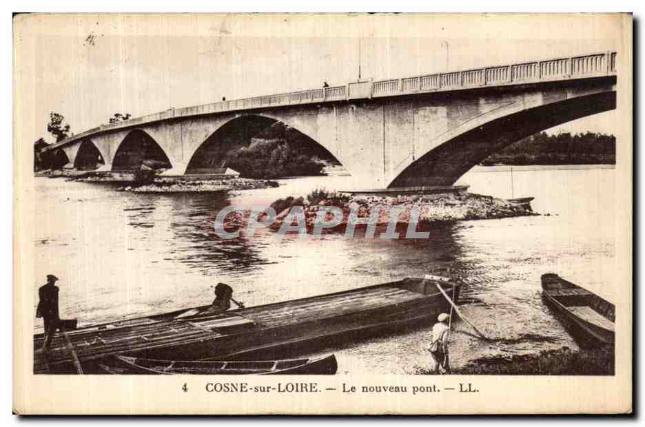 CPA Cosne sur Loire Le nouveau pont