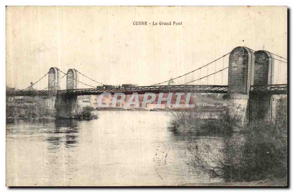 CPA Cosne sur Loire Le nouveau pont