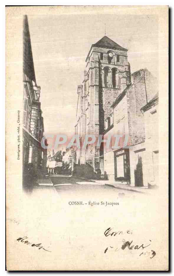 CPA Cosne l Eglise St Jacques