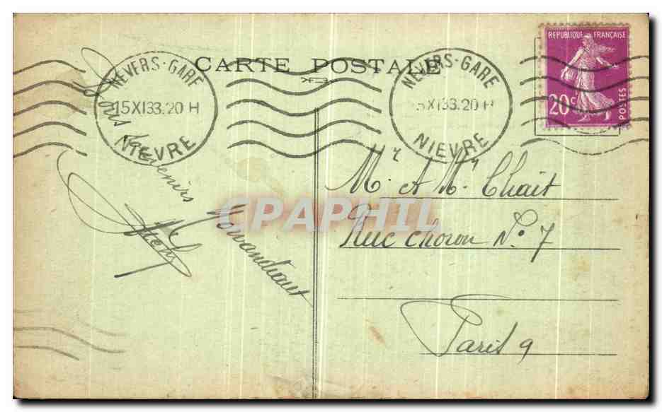 Sourire du Morvan — Au Conseil Municipal : La Signature — Éditeur non visible — Verso