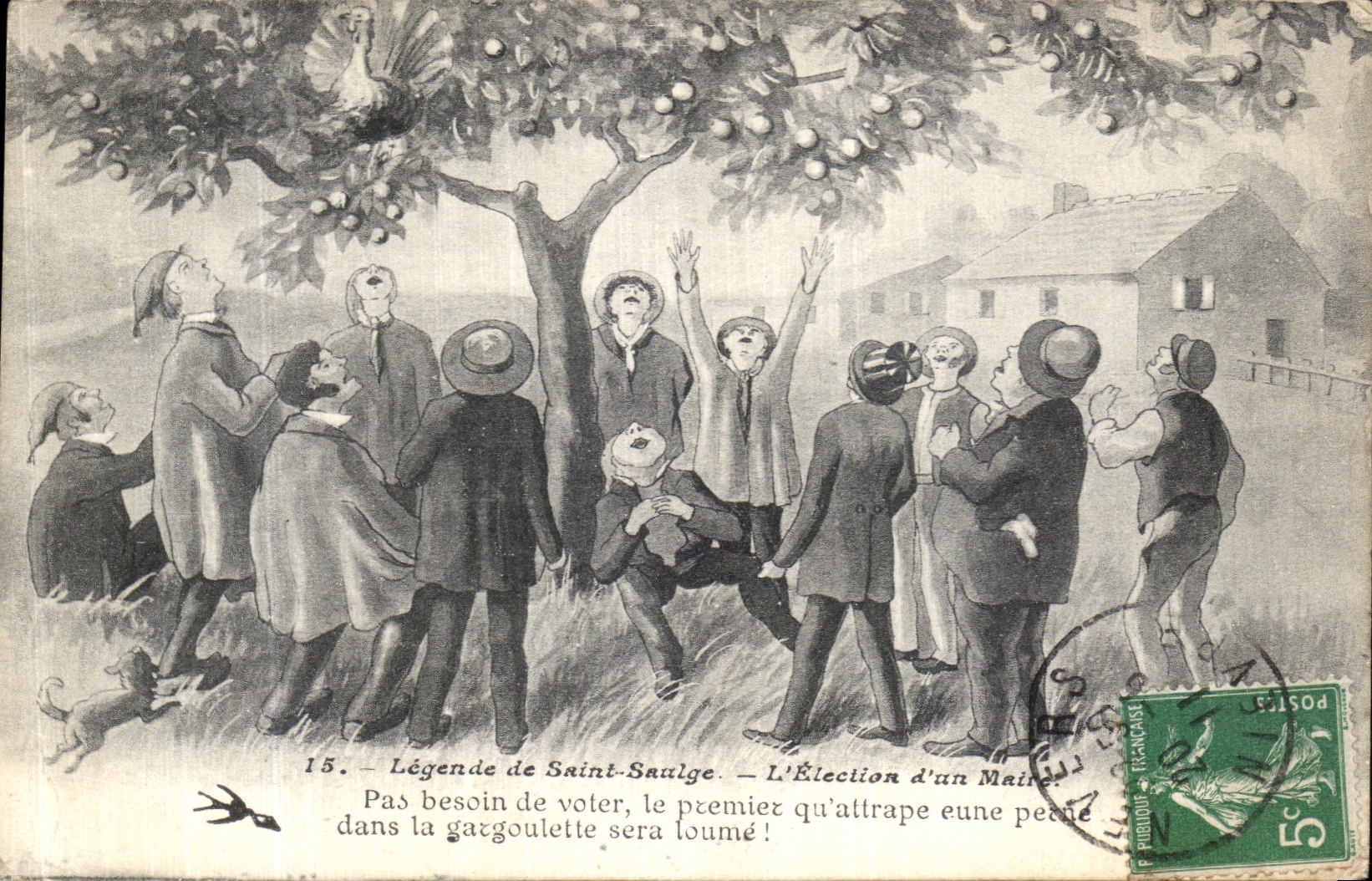 CPA Legendes De Saint Saulge L election d un maire Folklore 