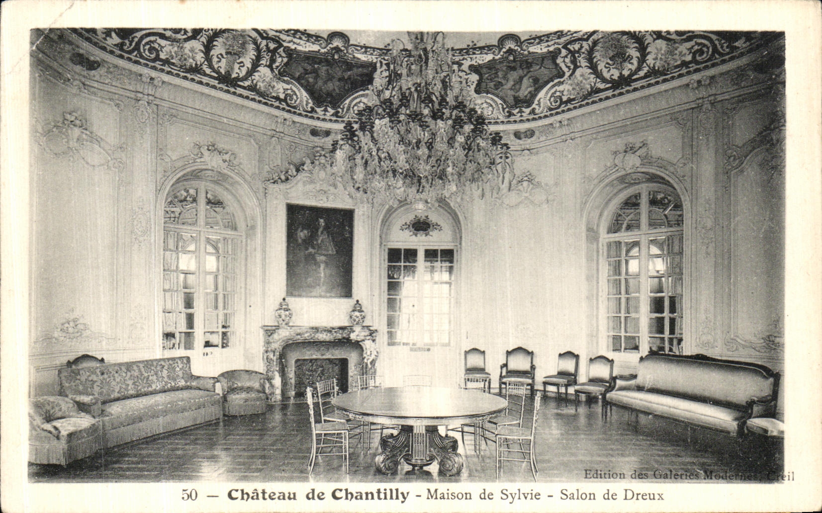 CPA Chateau de Chantilly Maison de Sylvie Salon de Dreux 