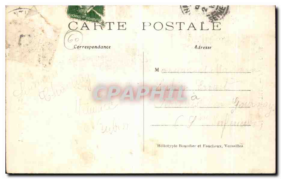 17. Jahrhundert Teppich — Museum Chantilly — Verlag Héllotype Bourdier et Faucheux — Rückseite