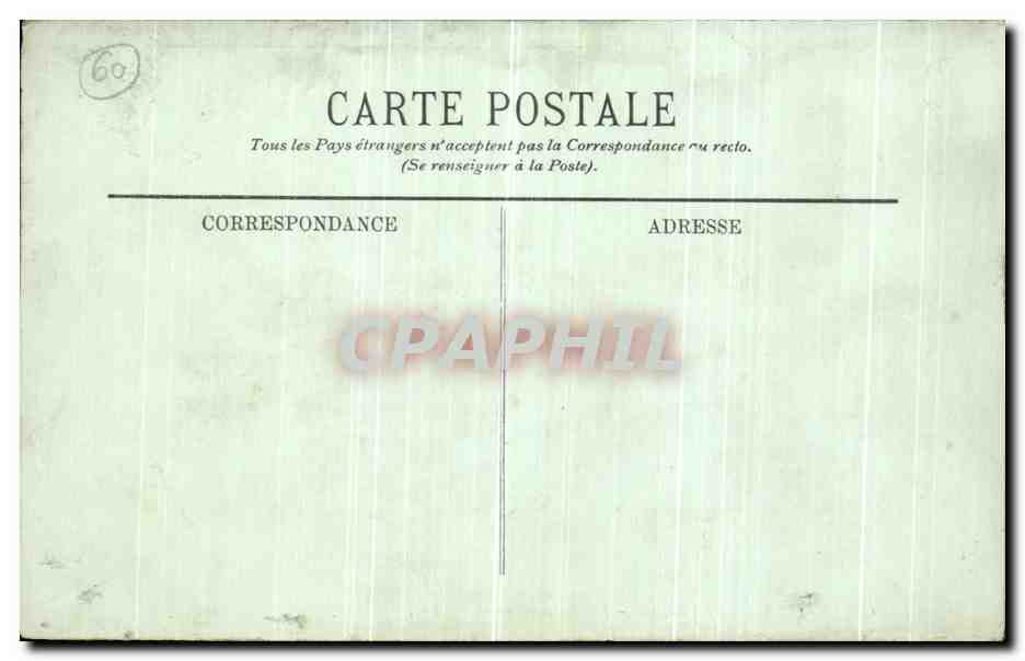 Chantilly — Le Château — Le côté nord-ouest — LL. — n° 133 — Rückseite