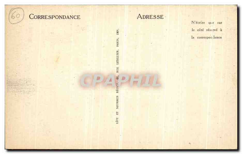 Chantilly — Le Château — Côté Est — ND — Rückseite