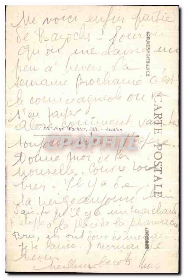 CPA Bazoches En Morvan Interieur du Chateau chambre a coucher du marechal Vauban  — Rückseite