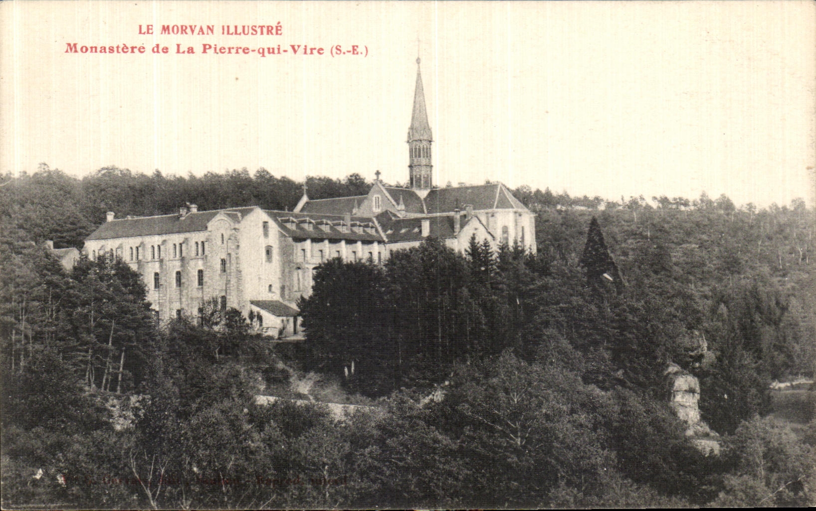 CPA Le Morvan Illustre Monastere de la Pierre qui Vire