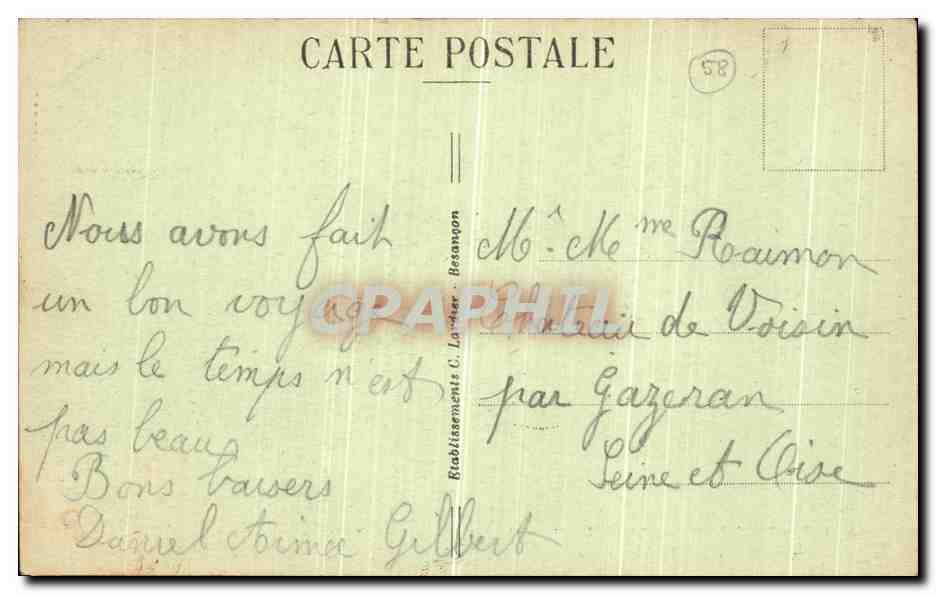 CPA Pouilly sur Loire L Eglise — Back