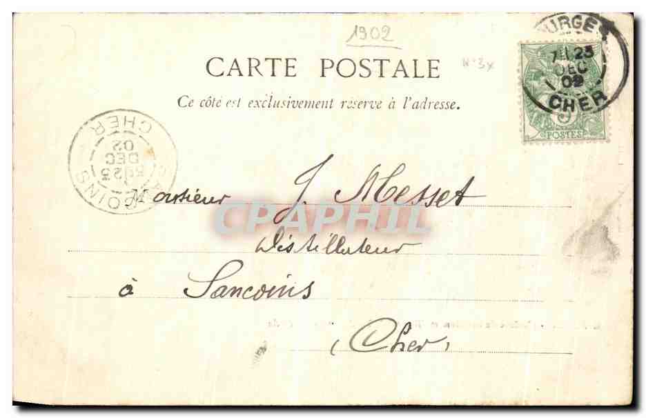 CPA Clamecy L eveche Bethleem et l Hopital de Panthernorau — Rückseite