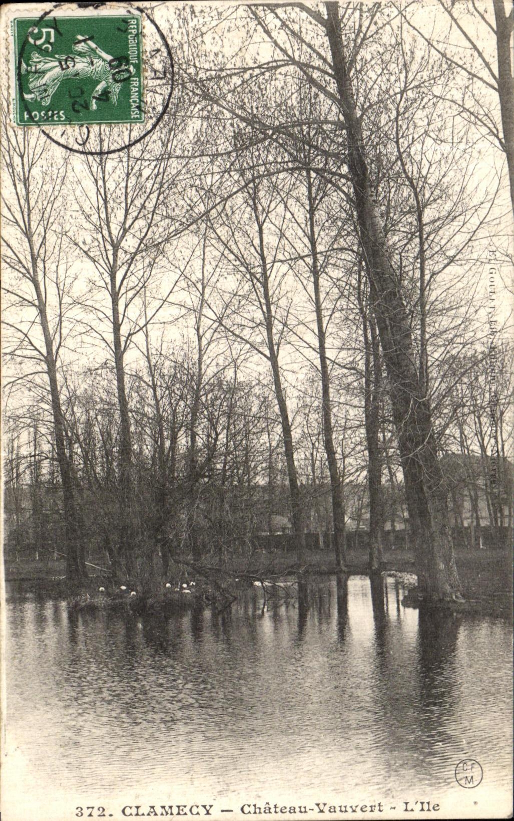 CPA Clamecy Chateau Vauvert L ile 