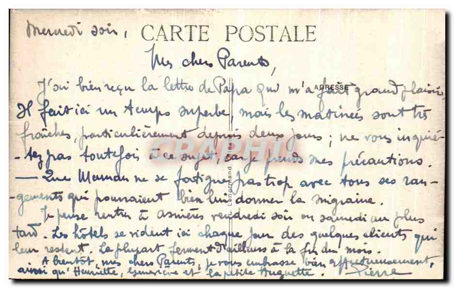 CPA Pougues les Eaux Parc Les Sources Exterieures et bassin — Rückseite
