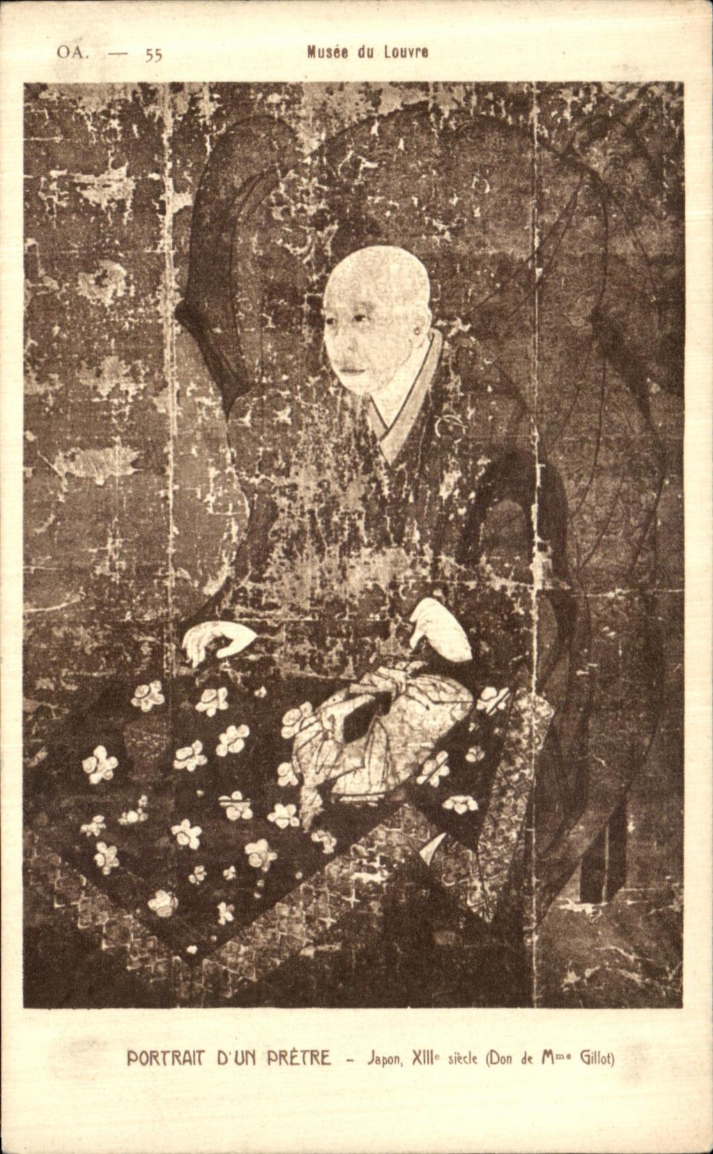 CPA Paris Musee du Louvre Portrait d un pretre Japon 