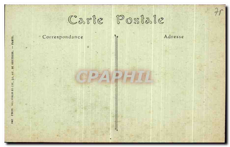 CPA Paris Notre Dame Galerie superieure des Bas Cotes de la nef — Verso