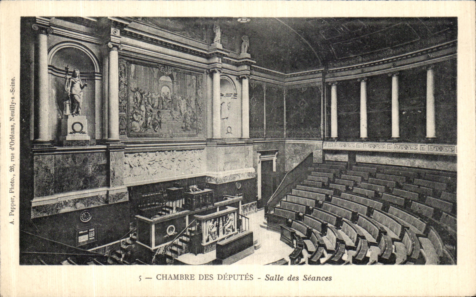 CPA Chambre Des Deputes Salle des Seances Paris 