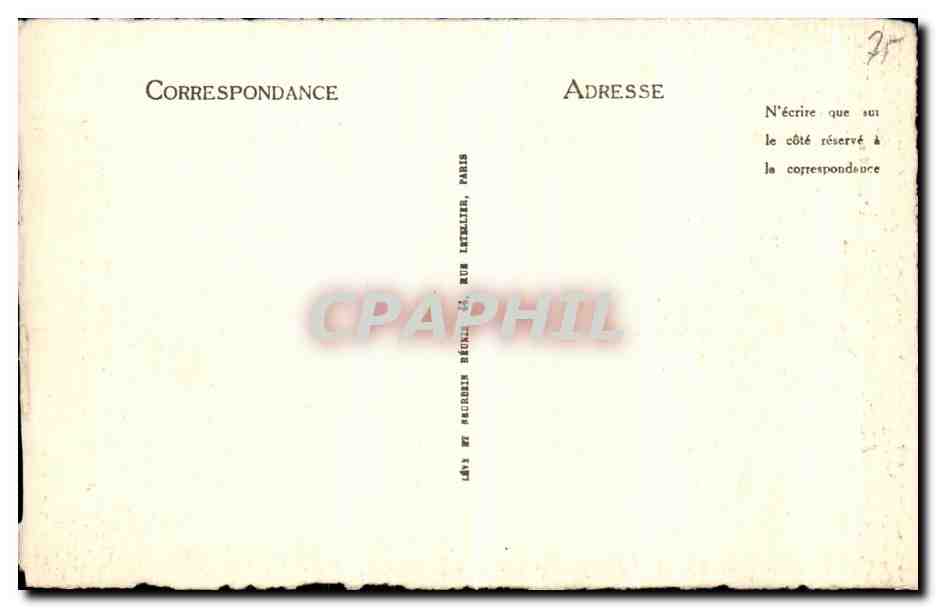 CPA Paris Vieux Montmartre 1923 La rue du calvaire Place du Tertre — Rückseite