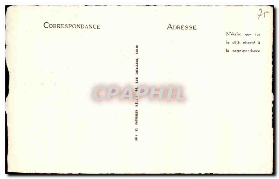 CPA Paris Vieux Montmartre 1923 La Rue du Calvaire Place du Tertre — Rückseite