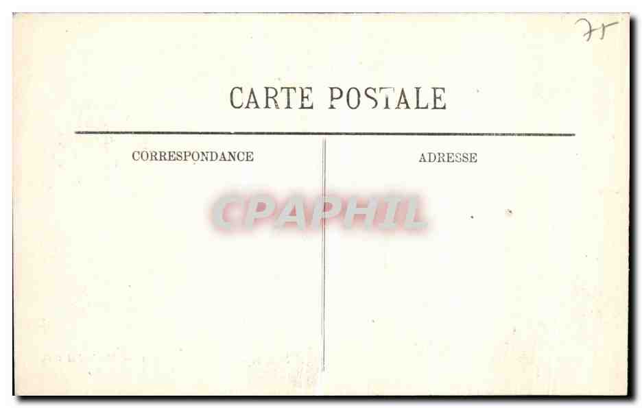CPA Paris Hotel des Invalides Musee d Artillerie Salle des Sauvages  — Rückseite