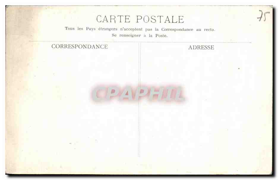 CPA Paris Musee du Louvre Meissonier DRagon en vedette Militaria  — Rückseite