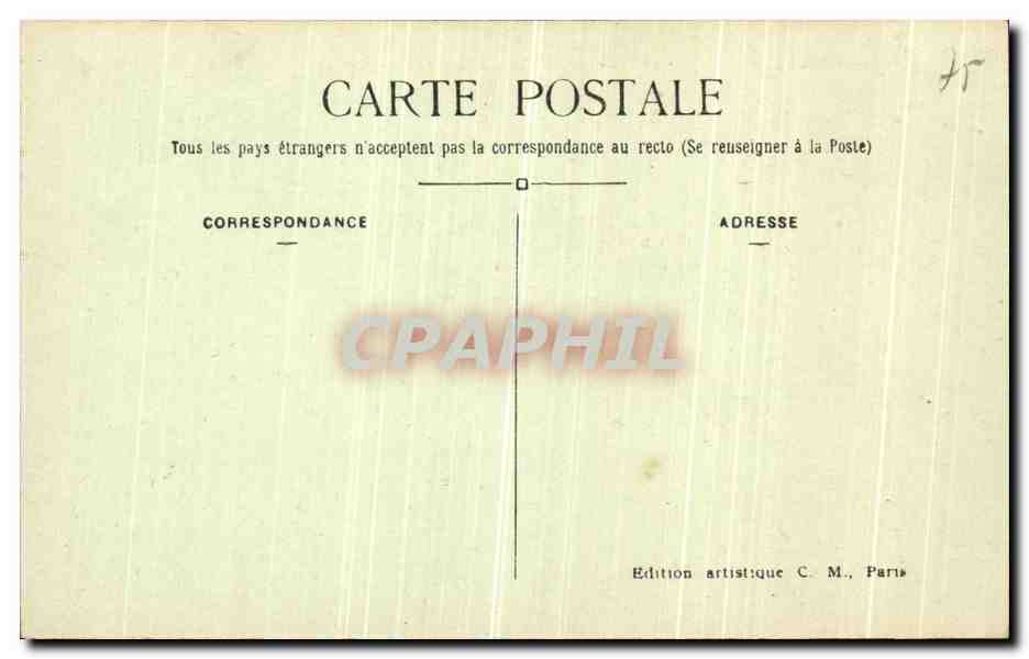 CPA Paris Panorama du Jardin des Tuileries et de la Rue de Rivoil — Rückseite